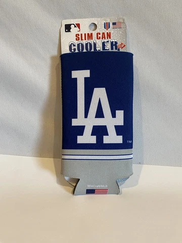 Los Angeles Dodgers Slim Can Koozie Holder Collapsible Cover