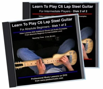 Learn to Play C6 Lap Steel Guitar | 2 DVD Set Beginner to Advanced | Over 5 Hrs. - Image 1 of 2