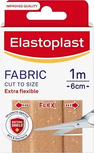 Elastoplast Fabric Cut to Size Plasters , Extra Flexible Fabric Plast - Picture 1 of 7
