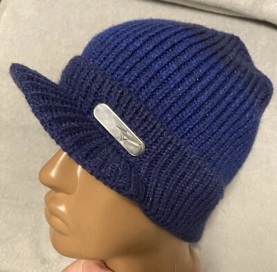 Vintage Outdoor Life Mizuno Blue Visor Beanie Hat 🧢 - Image 1 of 4