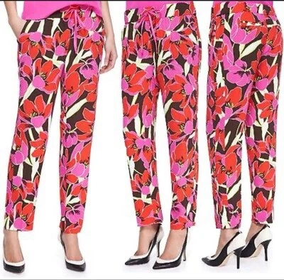 Fabulous Kate Spade Tropical Floral Pantalones Talla 2 Foto 1 de 4