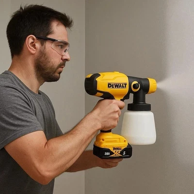 Pistola de pintura en aerosol eléctrica DEWALT 800 ML pulverizador de pintura inalámbrico pintura eléctrica Foto 1 de 3