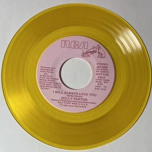 Dolly Parton 1982 Yellow Promo 45 NM RCA JB13260  I Will Always Love You.DJ Copy - Picture 1 of 6