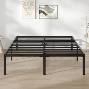 Queen Bed Frame, 14 Inch Metal Platform Bed Frame Queen Size No Box Spring Ne... - Picture 1 of 7