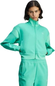 Size M- Adidas BY STELLA MCCARTNEY WOMEN'S KNITTED TRACK TOP, BRIGHT GREEN. - Picture 1 of 6