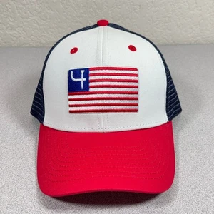 Kurze Par 4 Truckermütze USA patriotische Flagge Herren rot weiß blau - Bild 1 von 6