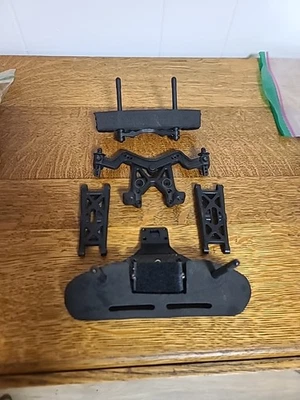 EXOTEK 2000 Carbon Fiber Aluminum Foam Drag Bumper Team Associated DR10 +more - Image 1 of 3