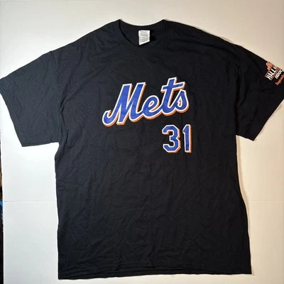 Mike Piazza 纽约大都会队 2013 年名人堂感应 T 恤 MLB 男式 XL — 第 1/4 张图片