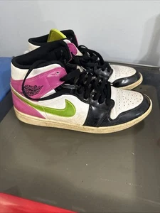 Größe 10,5 - Air Jordan 1 SE Mid Cyber Active Fuchsia (reparaturbedürftig) - Bild 1 von 8