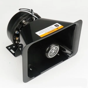 200W Loud Tone Electronic black 12V Siren Horn  Ambulance Fire Vehicle - Bild 1 von 4