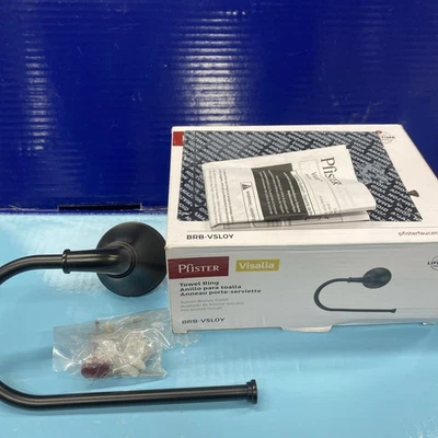 Pfister Visalia Wall-Mount Towel Ring in Tuscan Bronze Open/Damaged Box - Image 1 of 3