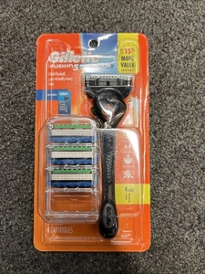 NUEVO paquete de afeitado Gillette Fusion 5 ProGlide 1 mango de afeitar 4 cartuchos - Imagen 1 de 2