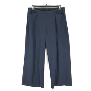 Old Navy High Waisted Pull On Pixie Super Wide Leg Pants Women's XL Navy Career - Picture 1 of 10