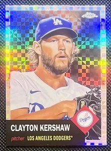 Topps 2022 cromo platino aniversario X-Fractor Clayton Kershaw LA Dodgers #367 - Imagen 1 de 2