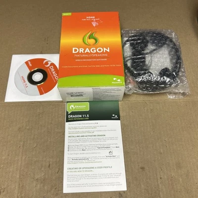 Dragon Naturally Speaking Home Version 11 With Head Set New OPEN BOX - Image 1 of 4