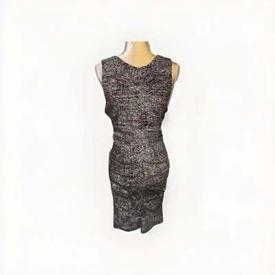 Vestido Lápiz Nicole Miller Artelier Village Tailor Lona Textil Acanalado Talla L Foto 1 de 4