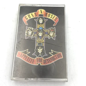 Guns N’ Roses Appetite For Destruction Cassette Tape Vintage - Foto 1 di 9