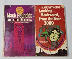 2 Vintage Mack Reynold SF Paperback Lot Day After Tomorrow & Looking Backwards - Picture 1 of 6