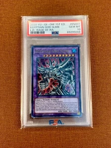 Yugioh Egyptian God Slime LED7-EN001 L.D. Rage Of RA 1st Ed Ultra Rare PSA 10 - Imagen 1 de 1