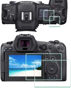 Displayschutzfolie für Canon EOS R5 + Top Displayschutzfolie [2+2er Pack] 0,3mm hoch DE - Bild 1 von 12