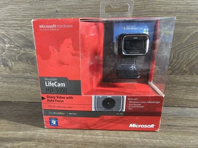Microsoft New Lifecam HD-5000 Webcam Camera 1415 Auto Focus NOS Factory Sealed - Image 1 of 4