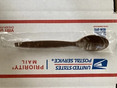 MRE SPOON 24 Pack Plastic Eating Utensil Camping Survival Hiking Prepping Prep - Image 1 of 2