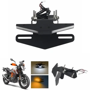 Aluminum Rear Fender Eliminator Kit w/ LED License Plate Light For 390 2024-2025 - Picture 1 of 12