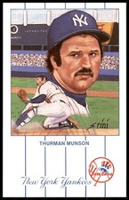 1990 New York Yankees Monument Park Thurman Munson Postcard #6