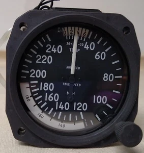True Airspeed Indicator, 40-240MPH, 3-1/8, Lighted ASIT240M-3L - Picture 1 of 1