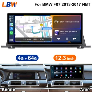 12.3'' Ultra-thin Screen Android Car GPS Wifi Carplay For BMW F07 2013-2017 NBT - Picture 1 of 19