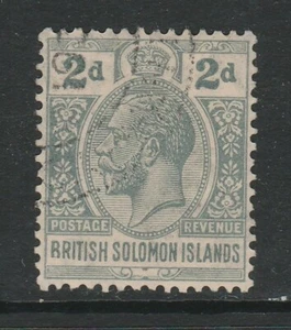 British Solomon Islands 1922-31 2d Slate-grey SG 43 Fine used. - Picture 1 of 2