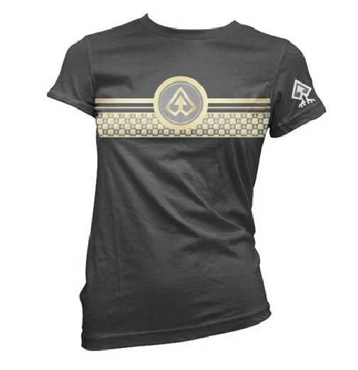 Green Monster Antik CHECKERS Womans T-Shirt Roller Skate Derby Rollerskate NEW - Image 1 of 1