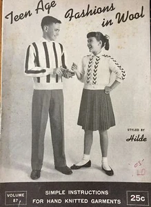 Teen Age Moden in Wolle einfache Anleitung für handgestrickte Kleidungsstücke Hilde .. - Bild 1 von 1