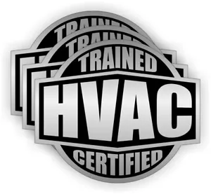 3x - Adesivi in vinile certificati addestrati HVAC decalcomanie cassetta degli attrezzi cappello rigido tappo antiurto Slvr - Foto 1 di 1