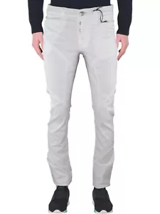Carlo Chionna 9.2 Pantalone Chino Uomo W31 45 Bianco Cotone Gamba Dritta Casual - Foto 1 di 24