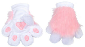 PAWSTAR Pawmitts - Pink Furry Partial Fursuit Costume Paws Mascot [PI KAW]3180