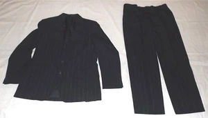 CHAQUETA Y PANTALONES TRAJE DE TRABAJO SALÓN 42R VARTEKS DE COLECCIÓN A RAYAS MARINAS W34 L30 - Imagen 1 de 9