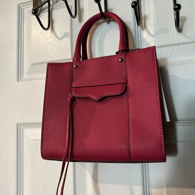 NWT!!! Rebecca Minkoff Mab Tote Mini Bright Fuschia Leather $198 - Image 1 of 4