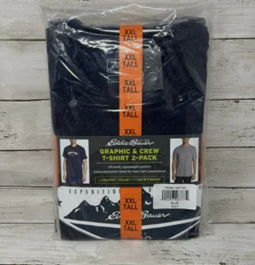 Eddie Bauer Men's Graphic And Crew T-Shirt 2-Pack Size XXL/T - Picture 1 of 3