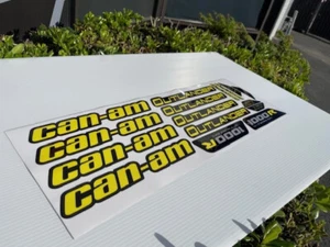 CAN-AM CANAM OUTLANDER 1000R 1000 R DECAL FULL SET YELLOW LAMINATED STICKERS - Picture 1 of 5