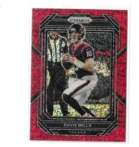 Davis Mills 2022 Panini Prizm Red Sparkle Prizm Refractor #113 - Picture 1 of 1