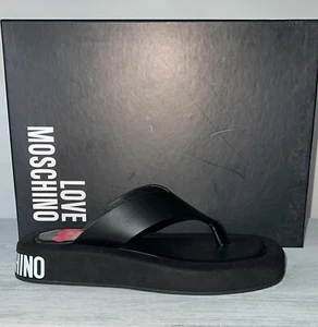 LOVE MOSCHINO INFRADITO Nero Donna Woman Size Eu 35 MSD1 - Imagen 1 de 6