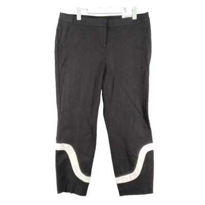 NWT $74 Alfani Skinny Leg Comfort Waist Size 12 Petite Ankle Graphic Oasis Black - Image 1 of 4