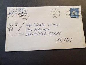 APO 96334 ANDERSON Airbase, AGANA, GUAM 1974 Air Force Cover - Picture 1 of 2