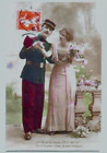 1914 - Lot De 4 Cartes - Attentes D'un "Brave Militaire Amoureux"- Sépia Colorée