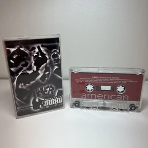 Slayer Undisputed Attitude Cassette 1994 Tape Thrash Metal Red Blue 43072-4 - Picture 1 of 11