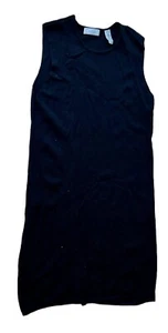 Lord & Taylor Sweater Dress 100% Wool Women's Size Large L Sleeveless Below Knee - Picture 1 of 12