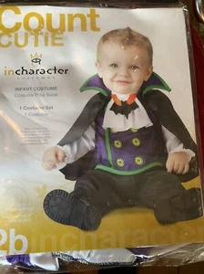 Incharacter Count Cutie Vampire Dracula Infant Baby Halloween Costume . 0-6 Mon - Picture 1 of 1