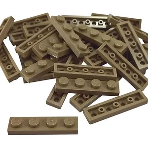 30 NEW LEGO Plate 1 x 4 BRICKS Dark Tan - Picture 1 of 1