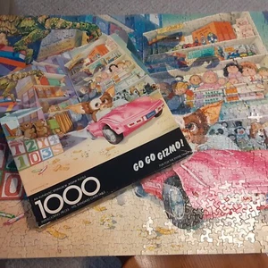 Springbok Vintage Jigsaw Puzzle GO GO GIZMO 1000 Piece Complete Gremlins Puzzle - Picture 1 of 22